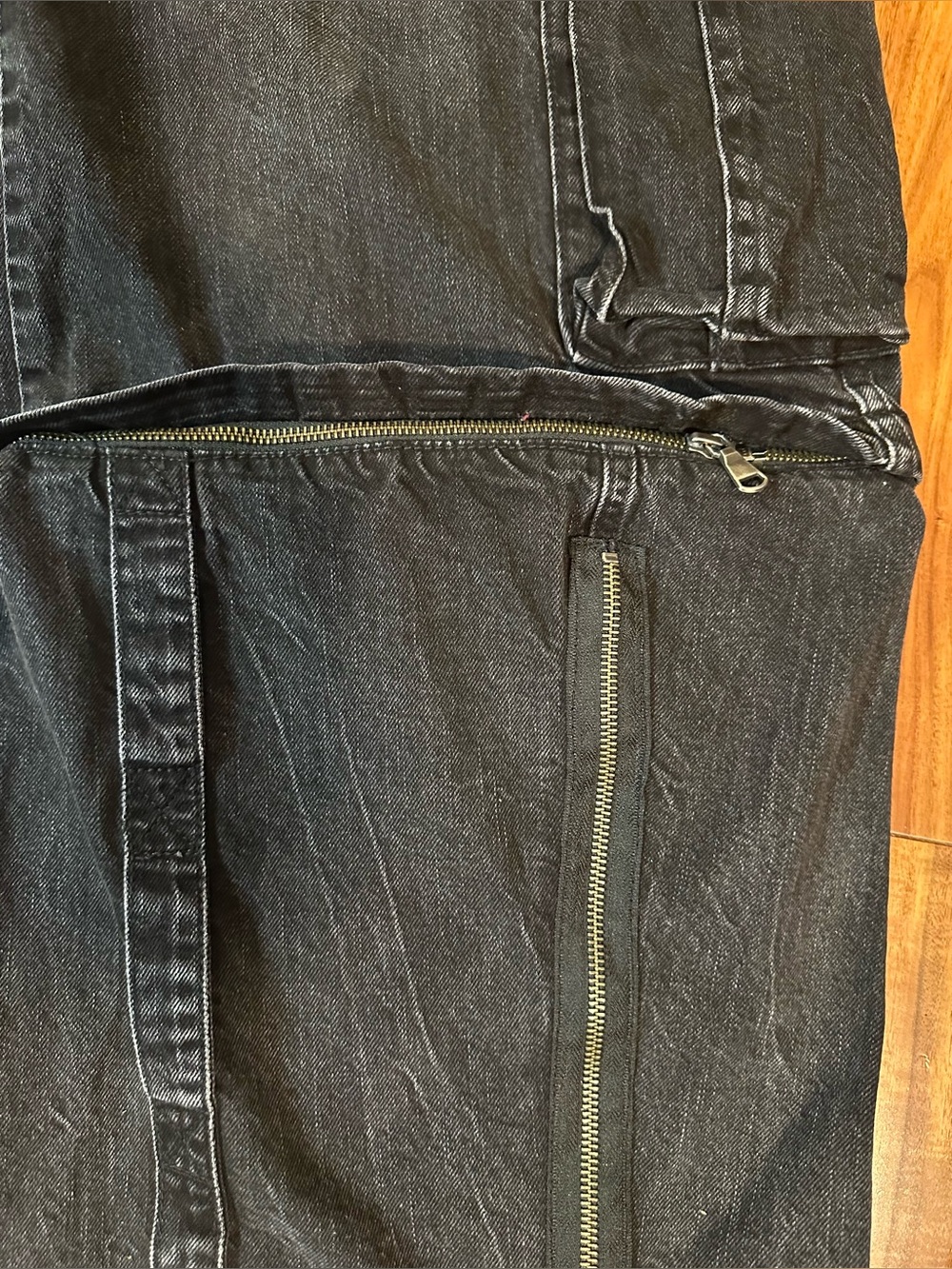 ZARA Detachable Cargo Denim Jeans - Picture 8 of 11